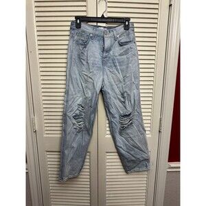 7 for all mankind Men's SZ 26 STRAIGHT leg jeans blue distressed